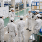 朝礼で今週見つけた小さな気づきベスト1を共有する職場改善の場面